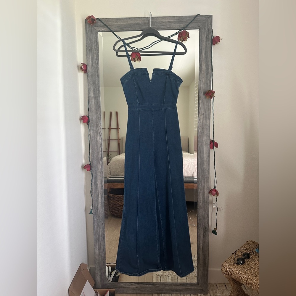 Demim Wide Leg Jumpsuit